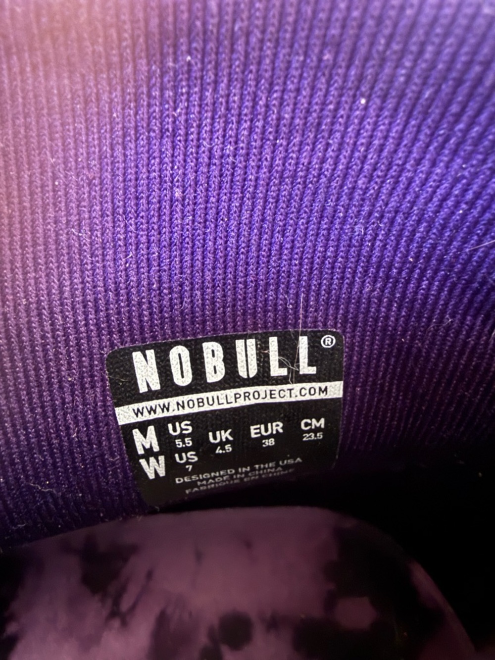 NOBULL Purple Tie-Dye High-Top Trainer - Picture 2 of 5